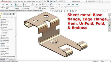 sheet metal in solidworks|solidworks sheet metal template.